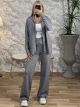 Knitted Zipper Set-181/Grey