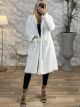 Long Soft Fur Coat-55675/White