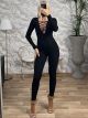 X Knitted Bodysuit/Black