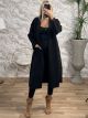 Long Oversized Coat-3192/Black