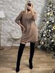 Lurex Ve Dress-8105/Camel