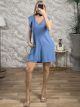 Ruffle Wide Playsuit/Ciel