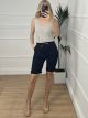 Elastic Drawstring Shorts/Black