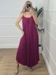 Pleated Dress-50652/Magenta