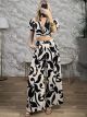 Satin Pants Set-5622/White