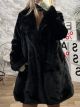 Classic Black Fur Coat-2419