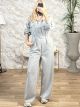 Viscose Casual Jumpsuit/Grey