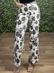 Wide Floral Pants-6333