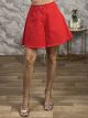 Soft Denim Wide Shorts-25783/Red