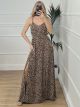 Animal Backless Bow Dress/Leo2