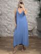 Plus Size Lingerie Maxi Dress/Indigo