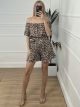Leopard Belt Shorts Set