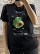 AVOCADO Strassed Cotton T-Shirt/Black