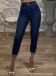 Jean Elastic Belt Pants 8227/Blue