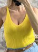 Knitted Viscose Top-3002/Yellow