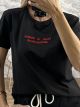 Quote T-shirt/N3-Black