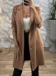 Σακάκι Suede Μακρύ-3058/Camel