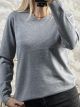 Viscose Knitted Ve Top-108/Grey
