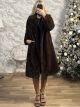 Long Eco Fur-1656/Chocolat