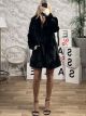 Classic Black Fur Coat-2419