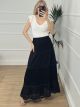 Maxi Boho Skirt/Black