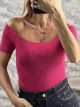 OpenShoulders Knitted Top-0977/Fux