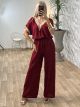Oversized Pants Set/Burgundy