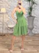 Casual Bow Dress/Lime