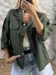 Cotton Oversized Jacket/Khaki