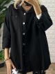 Cotton Denim Jacket-3052/Black