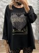 J'ADORE Sweatshirt/Black