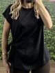 Viscose Knot T-shirt/Black