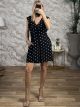 Ruffle Wide Playsuit/Polka Dot