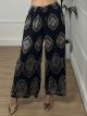 BOHO Viscose Pants-26424/Black