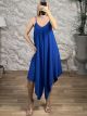 Sleeveless Asymmetrical Jumpsuit-82865/Royal Blue