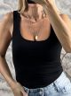 Viscose WideStraps Top-22130/Black