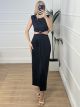 GLOW Cut Outs Golden Detail Dress/Black
