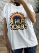 Oversized Rever T-shirt/Fun-White