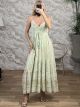 Boho Viscose GoldPrint Maxi Dress-2650/Light Veraman