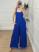 Back Bow Jumpsuit/Blue Royal