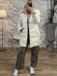 Midi Fur Jacket-1385/Vanilla