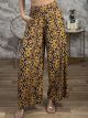 Cotton VintagePrint Pants/Navy Blue&Mustard