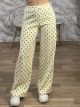 Polka Dot & Stripes Pants/Yellow