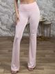 Highwaist Cabbana Elastic Pants-13427/Pink