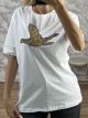 BIRD Strassed Cotton T-Shirt/White