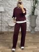Viscose Double Set-3557/Burgundy