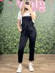 Viscose Overalls Set/Black