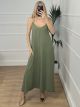 Chain Maxi Dress/Khaki