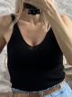 Knitted Viscose Top-3002/Black