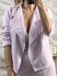 Σακάκι Short Suede/Lilac